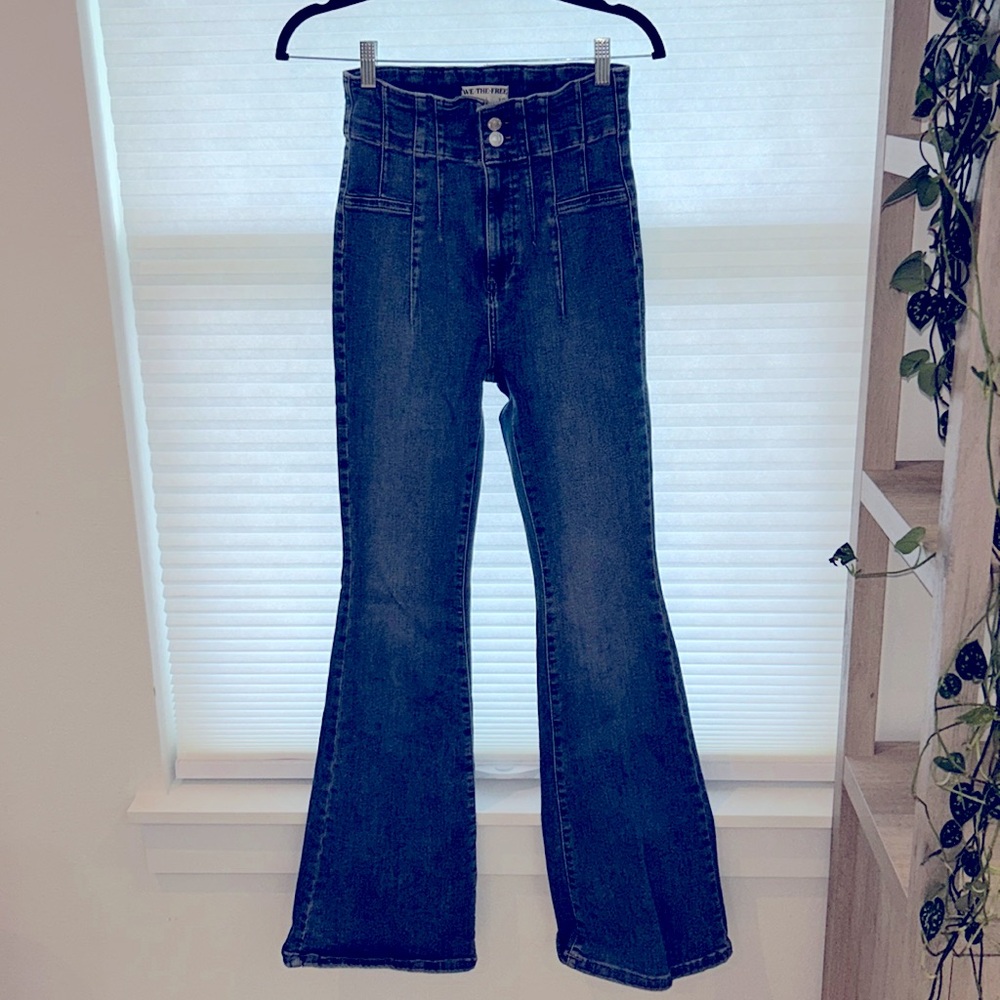Free People bell bottom/flare denim